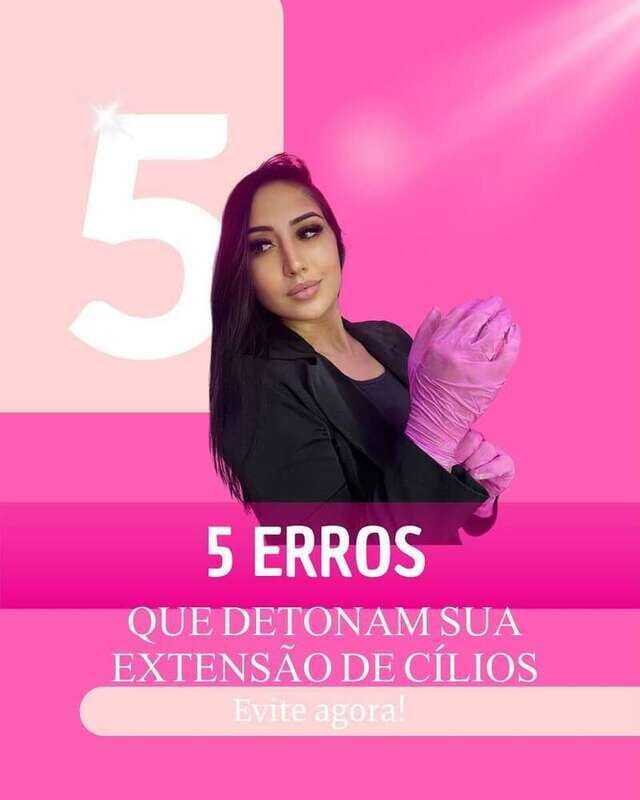 Detalhe de procedimento de beleza no Isa La$h